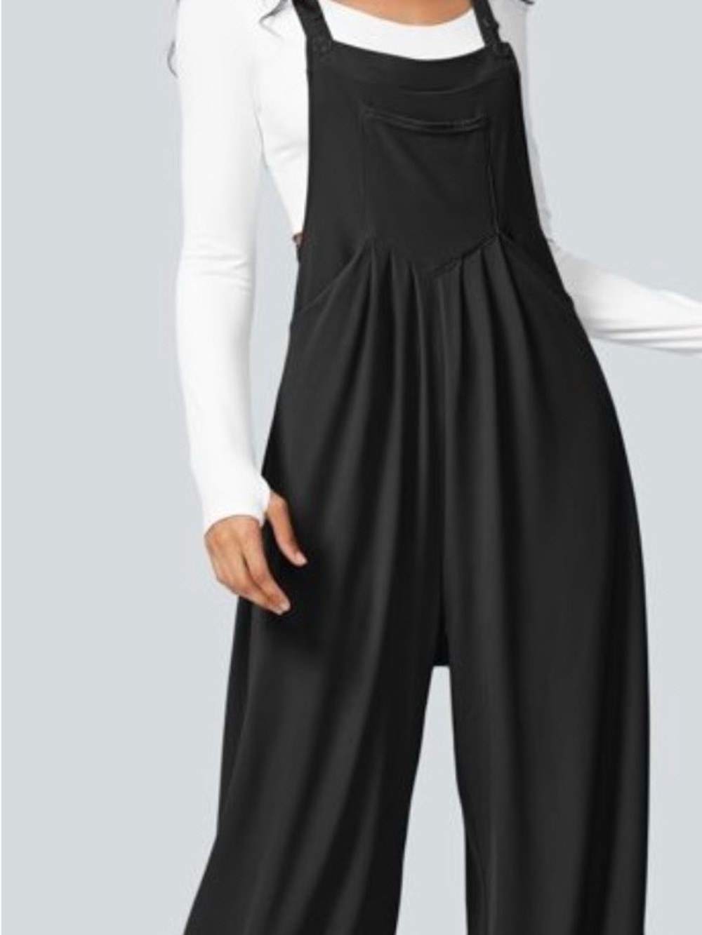 HALARA Black Wide-Leg Jumpsuit - Picture 6 of 6